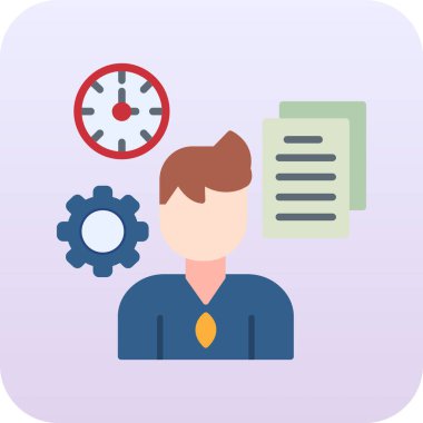 Elinde saat olan bir iş adamı.