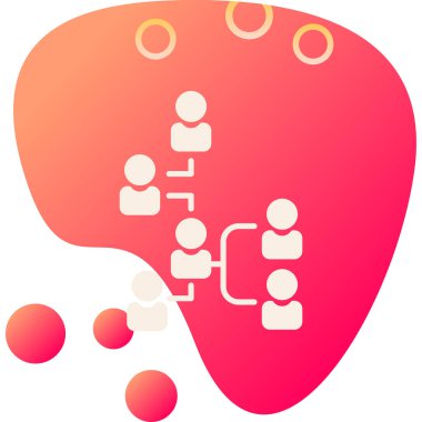 Bağlı kişilerle sosyal ağ kavramı