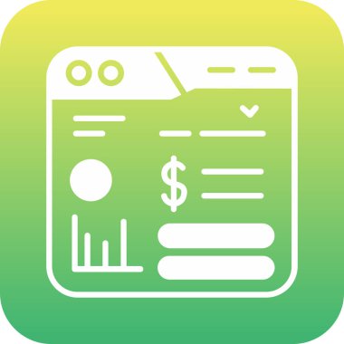 Dolar simgesi vektör illüstrasyonu