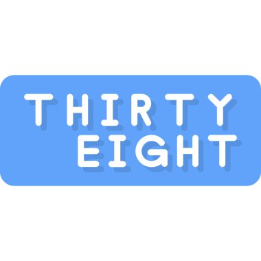 36 yıl. vektör illüstrasyonu.