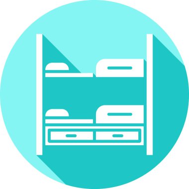 Mobilya. Web simgesi basit illüstrasyon