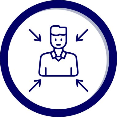 İş adamı. Basit illüstrasyon