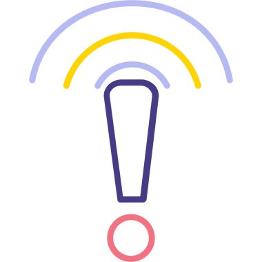 Wifi simgesi, vektör illüstrasyonu