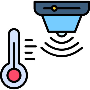 sıcaklık simgesi vektör illüstrasyonu