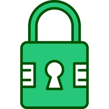 ikon vektör illüstrasyonunu kilitle