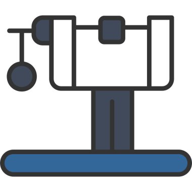 fitness koşu bandı vektör simgesi