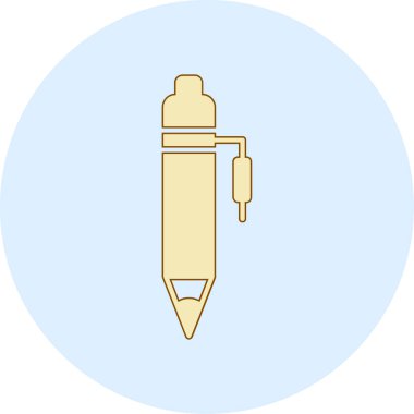 Çizgi film dolmakalem simgesinin vektör çizimi