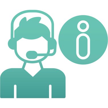 Müşteri servisi vektör simgesi