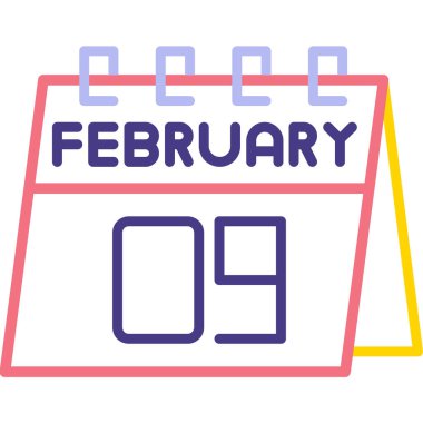 Şubat 'ın 26' sı. Ayın tarihi, günü ve takvimi olan tek bir 6 takvim simgesi. Kış yönetimi takvimi. Takvim. tatil