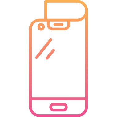 Telefon simgesinin vektör illüstrasyonu