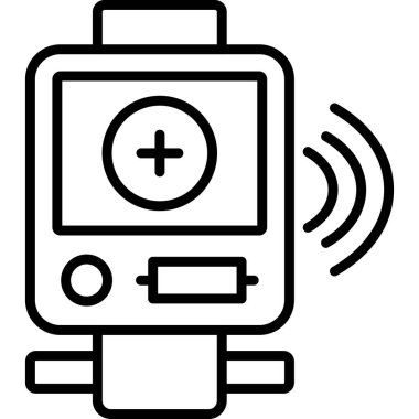 akıllı simge vektör illüstrasyon tasarımlı cep telefonu