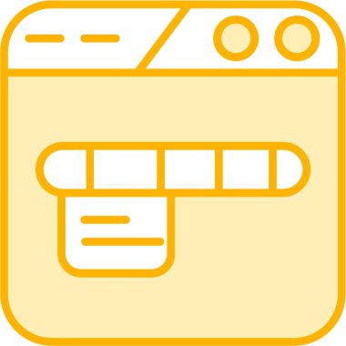 Tarayıcı pencere simgesi - taslak biçimi