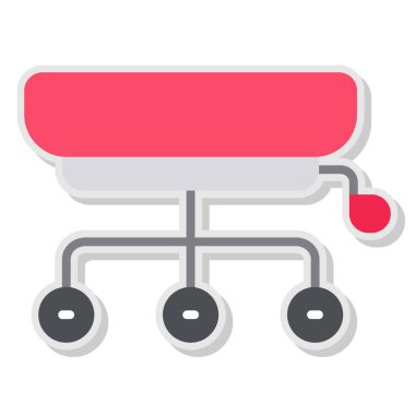 Sandalye ikonu. vektör illüstrasyonu