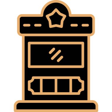 fırın ikonu vektör illüstrasyonu