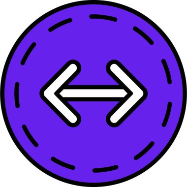 ok simgesi vektörü. İnce çizgi işareti. izole edilmiş sınır sembolü çizimi