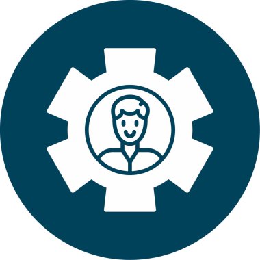 Gear Vektörü Şekil Simgesi Tasarımı