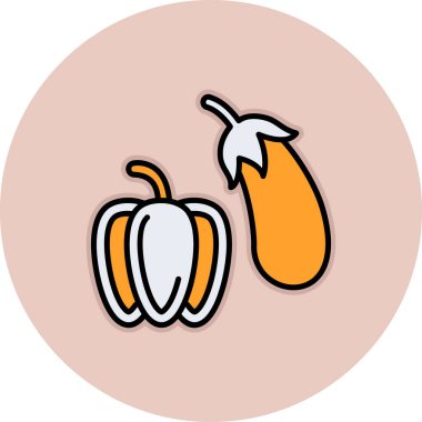 Kabak simgesinin vektör illüstrasyonu