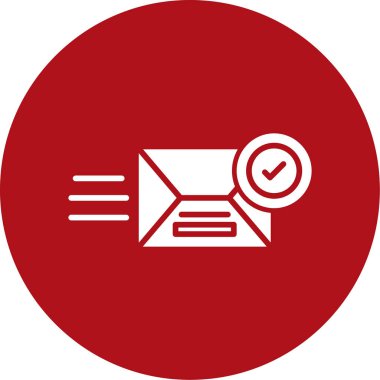 Posta modern simgesinin vektör illüstrasyonu