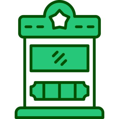 İnşaat ikonu. Taslak oluşturma inşaat vektör rengi düz izole