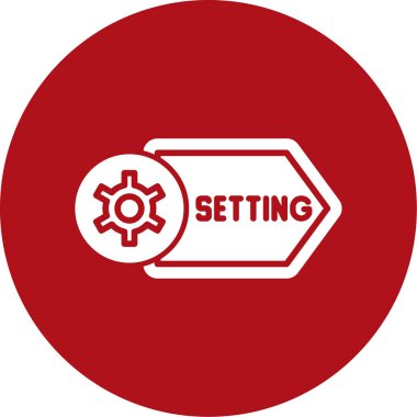 vektör düz çizgi simgesi ayarlanıyor