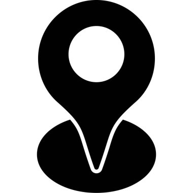 konum haritası simgesi katı biçimli