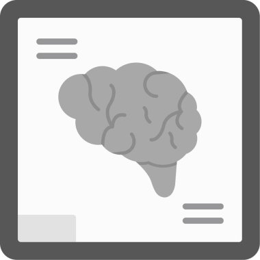 Dizüstü bilgisayarı ve bulut simgesi olan bir beyin.