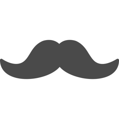 Bıyık ve hipster beyaz arka planda izole edilmiş.