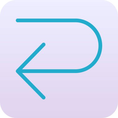 Web tasarımı için sol yön ok simgesi