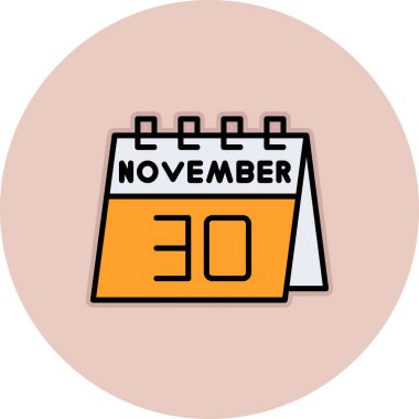 Takvim tarihi simgesi tasarım vektörü çizimi