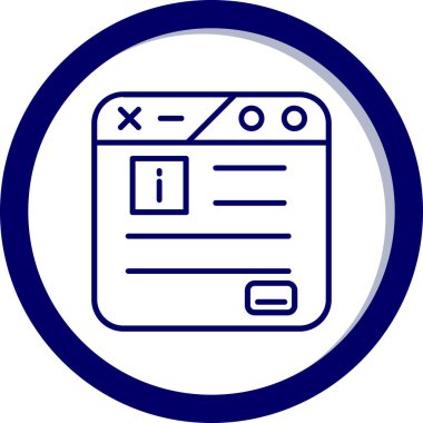 Bir takvim simgesinin vektör illüstrasyonu