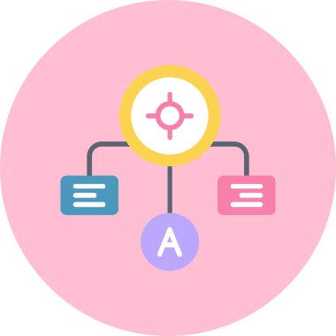 ağ paylaşım simgesi basit illüstrasyon