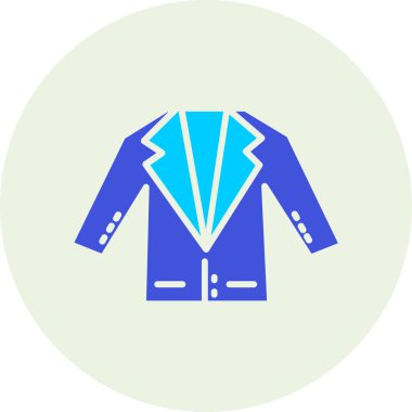 Ceket. Web simgesi basit illüstrasyon