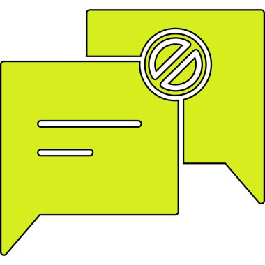 Sohbet mesajı vektör illüstrasyonu