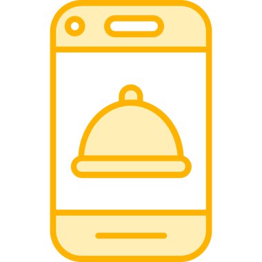 Cep telefonu simgesi, vektör illüstrasyonu