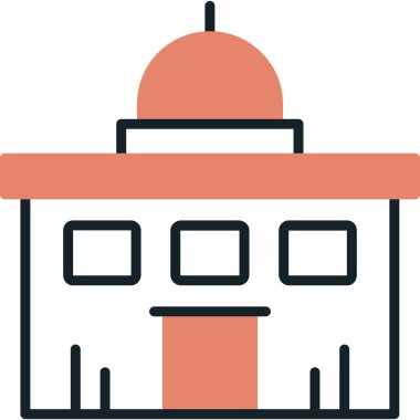 Bina. Web simgesi basit tasarım