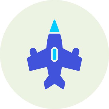 Uçak simgesi, vektör çizimi