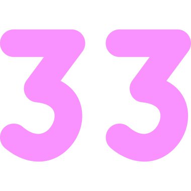 3 numara, 3 numara, beyaz arkaplanda izole edilmiş, vektör illüstrasyonu