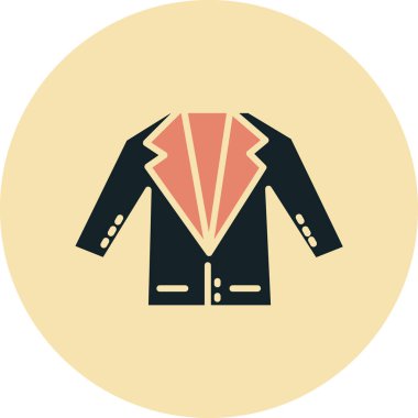 Ceket. Web simgesi basit illüstrasyon