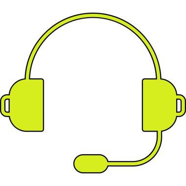 kulaklık simgesi vektör illüstrasyonu