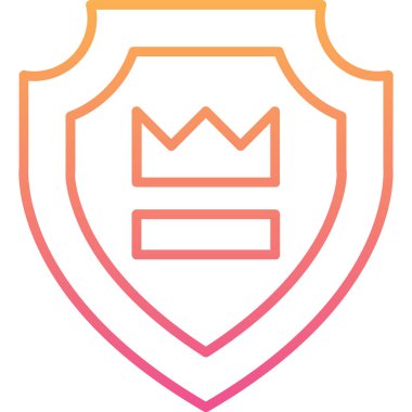 kalkan ikon vektör illüstrasyonu