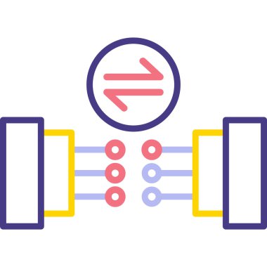Aptallaştırma. Web simgesi basit illüstrasyon