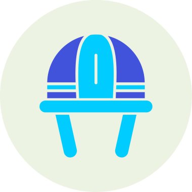 Miğfer. Web simgesi basit illüstrasyon