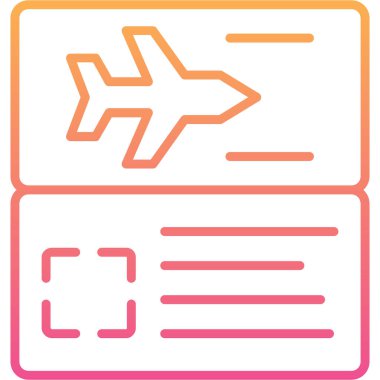 düzlem simgesinin vektör illüstrasyonu