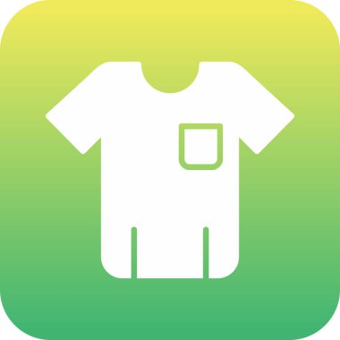 Tek gömlekli simgenin vektör illüstrasyonu