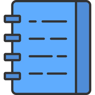 Kitap. Web simgesi basit illüstrasyon