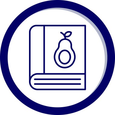 Kitap. Web simgesi basit illüstrasyon