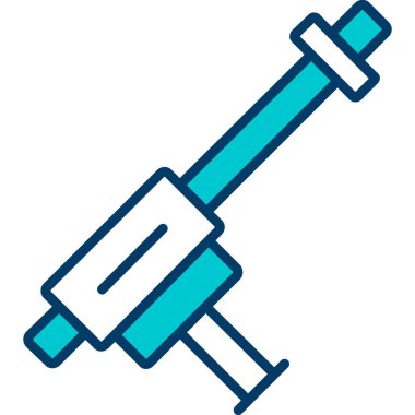 Şırınga. Web simgesi basit illüstrasyon