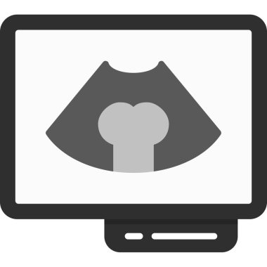 Bilgisayar monitör simgesini basit tarzı