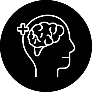 Kişisel ve ticari kullanım için vektör beyin simgesi.