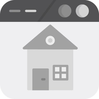 House vektör düz simgesi